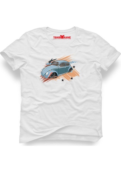 Volkswagen Beetle Vw Vosvos Beyaz Erkek T-Shirt