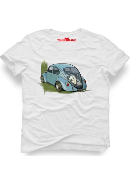 Volkswagen Beetle Vw Vosvos Beyaz Erkek T-Shirt