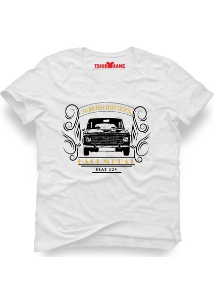 Turkish Hotrock Murat 124 Beyaz Erkek T-Shirt