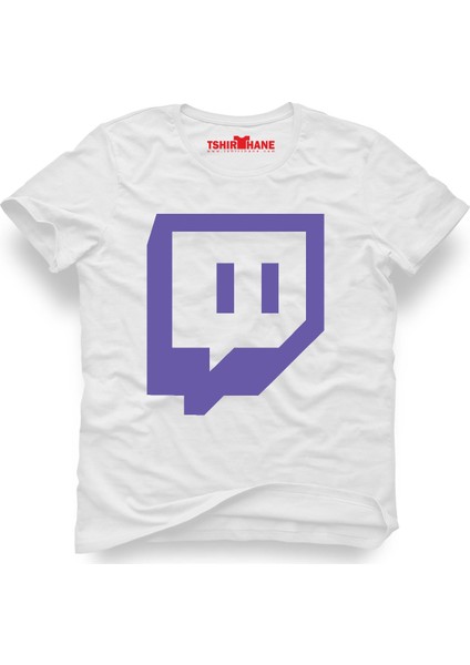 Twicht Logo Beyaz Erkek T-Shirt