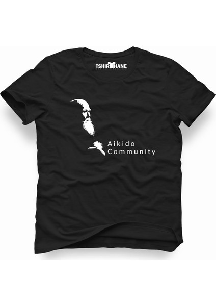 Aikido Community Siyah Erkek T-Shirt