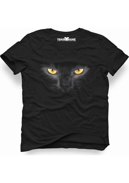 Cat Kedi 3D Siyah Erkek T-Shirt