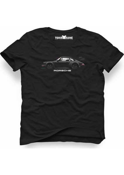 Porsche Siyah Erkek T-Shirt