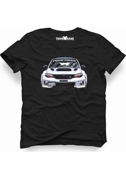 Subaru İmpreza Siyah Erkek T-Shirt