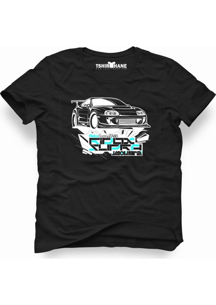 Toyota Supra Jza80 Siyah Erkek T-Shirt