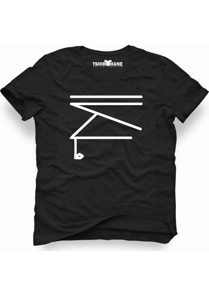 Türk Boyları Alkaevli Siyah Erkek T-Shirt