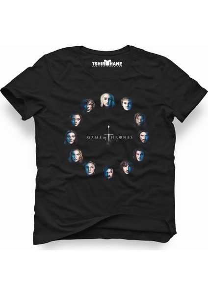 Game Of Thrones Siyah Erkek T-Shirt