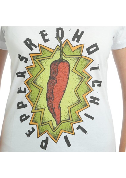 Red Hot Chili Peppers Beyaz Kadın T-Shirt