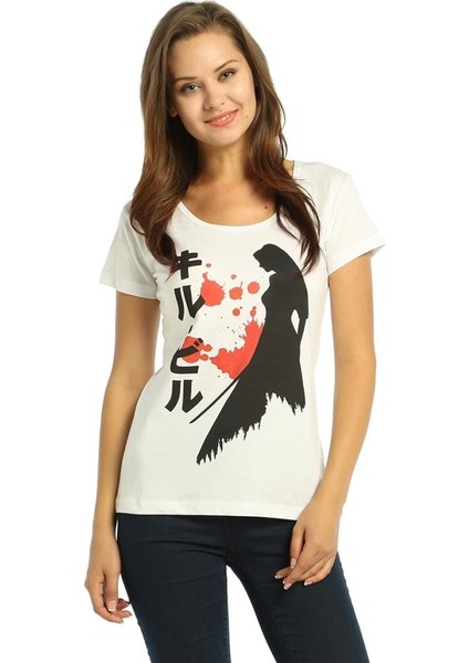 Kill Bill Beyaz Kadın T-Shirt