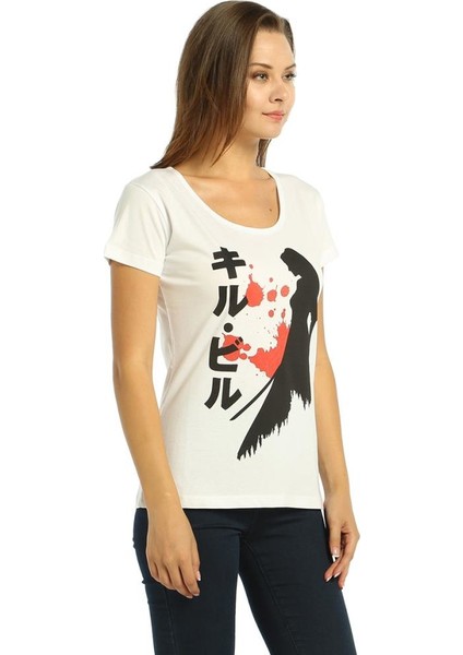 Kill Bill Beyaz Kadın T-Shirt modelleri