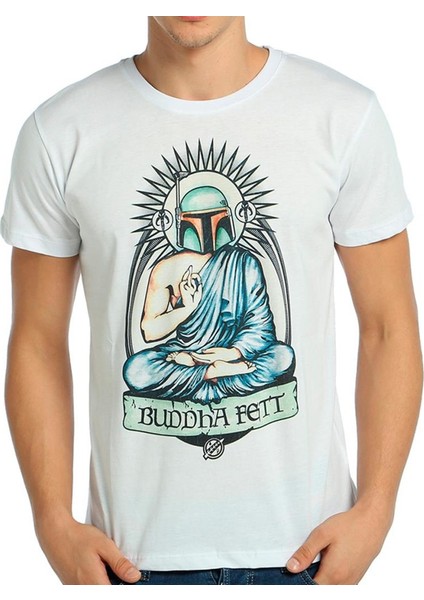 Star Wars Buda Boba Fett Beyaz Erkek T-Shirt