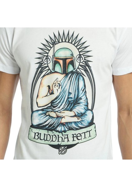 Star Wars Buda Boba Fett Beyaz Erkek T-Shirt