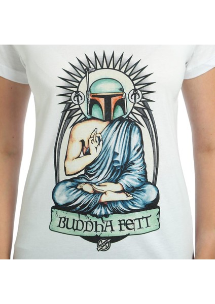 Star Wars Boba Fett Beyaz Kadın T-Shirt