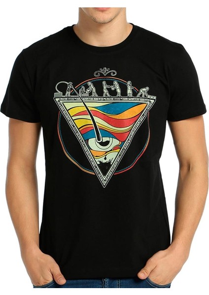 Piramit Siyah Erkek T-Shirt