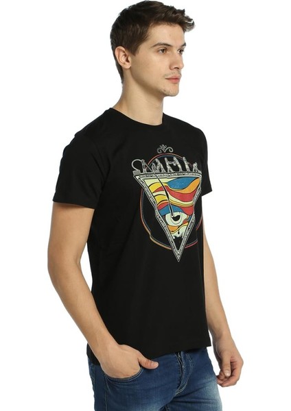 Piramit Siyah Erkek T-Shirt