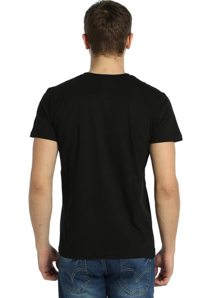 Piramit Siyah Erkek T-Shirt