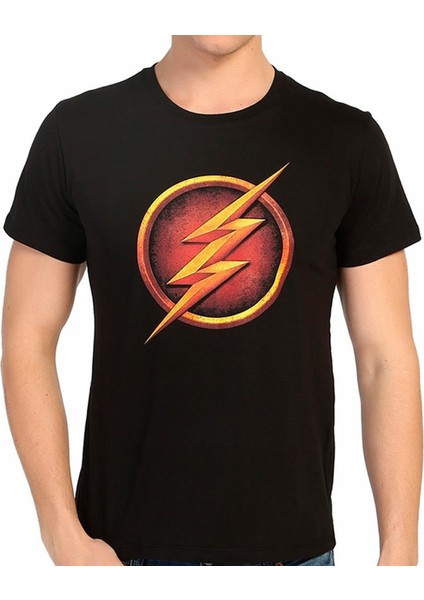 Flash Siyah Erkek T-Shirt