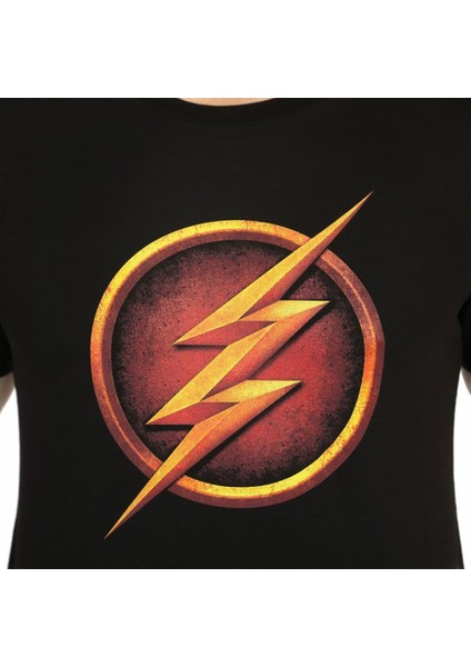 Flash Siyah Erkek T-Shirt