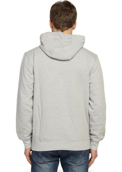 Gri Kapüşonlu Erkek Sweatshirt Hoodie modelleri