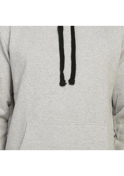 Gri Kapüşonlu Erkek Sweatshirt Hoodie fırsatları