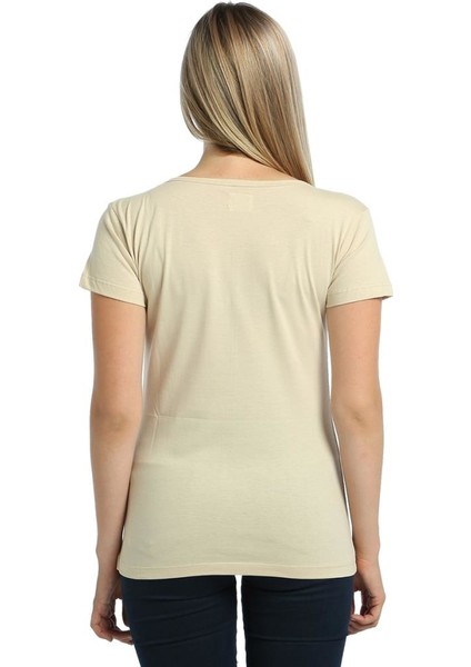 Rainbow Krem Kadın T-Shirt fırsatları