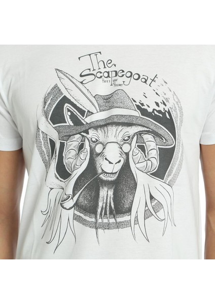 Scape Goat Beyaz Erkek T-Shirt