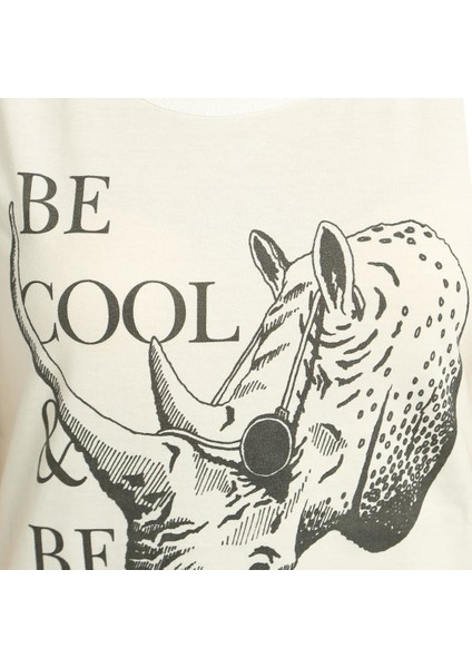 Be Cool Beyaz Kadın T-Shirt