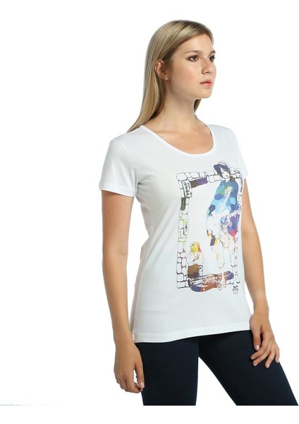 Gitarist Beyaz Kadın T-Shirt modelleri