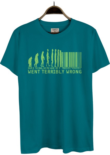 Barcode Mavi Erkek T-Shirt