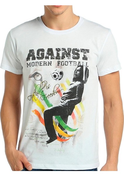 Bob Marley Beyaz Erkek T-Shirt