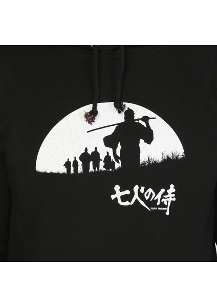 Seven Samurai Siyah Erkek Kapüşonlu Sweatshirt fiyatları