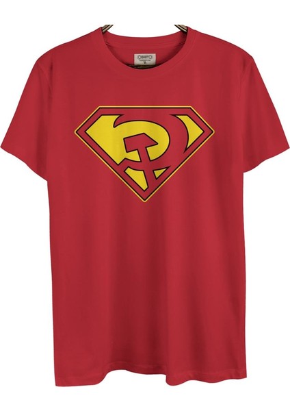 Superman Red Son Kırmızı Erkek T-Shirt