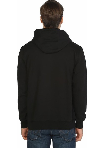 The Punisher Siyah Kapüşonlu Erkek Sweatshirt