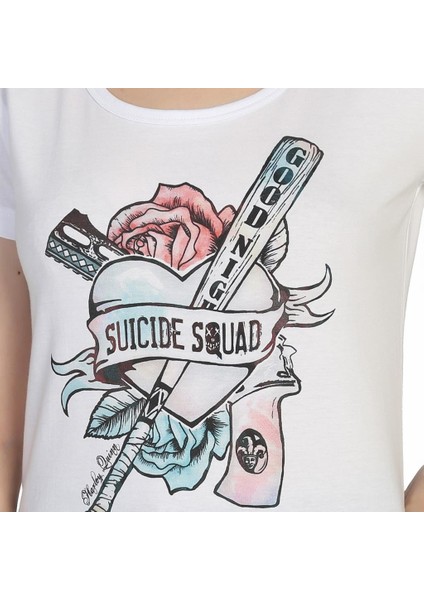 Suicide Squad Harley Quinn Beyaz Kadın T-Shirt fiyatları