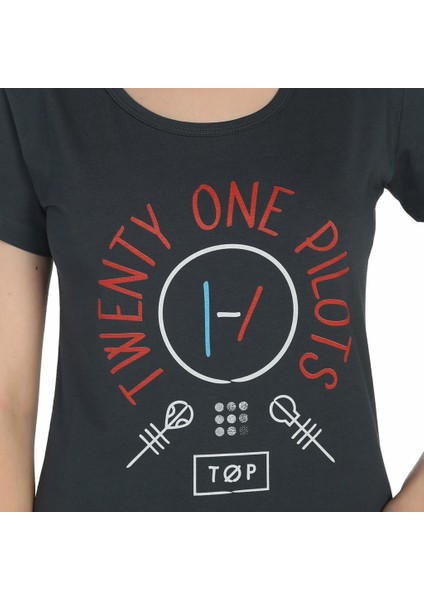 Twenty One Pilots Blurryface Füme Kadın T-Shirt fiyatları