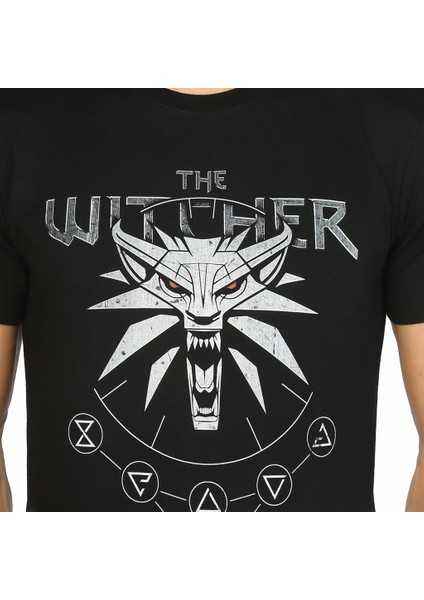 The Witcher Wild Hunt Siyah Erkek T-Shirt
