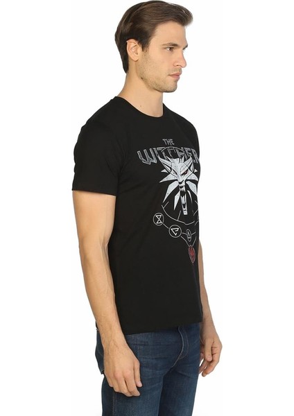 The Witcher Wild Hunt Siyah Erkek T-Shirt