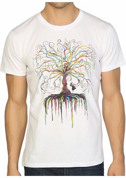 Wish Tree Beyaz Erkek T-Shirt