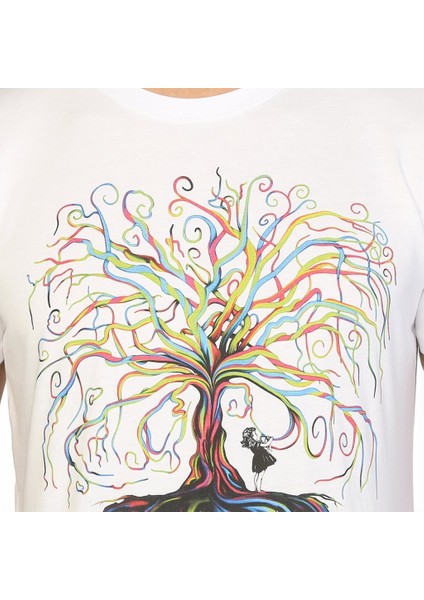 Wish Tree Beyaz Erkek T-Shirt