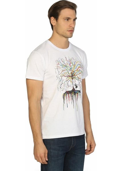 Wish Tree Beyaz Erkek T-Shirt