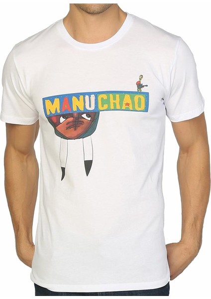 Manu Chao Beyaz Erkek T-Shirt
