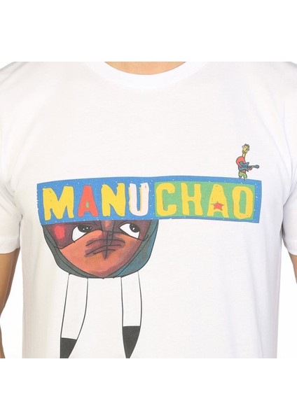 Manu Chao Beyaz Erkek T-Shirt
