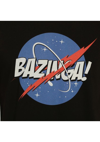 Big Bang Theory Nasa Siyah Erkek T-Shirt