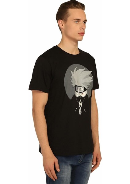 Naruto Kakashi Hatake Siyah Erkek T-Shirt modelleri