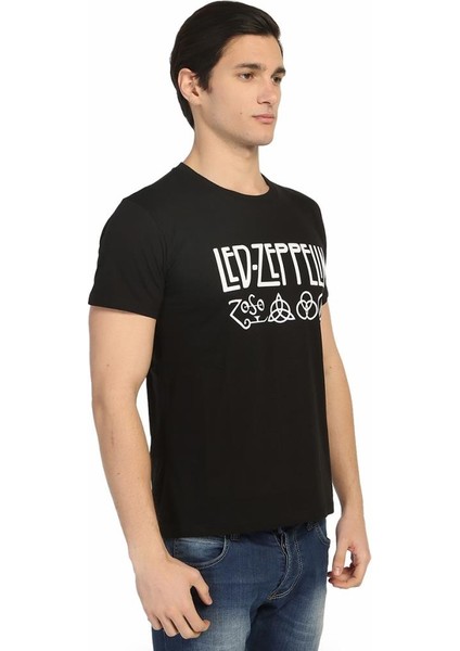Led Zeppelin Siyah Erkek T-Shirt