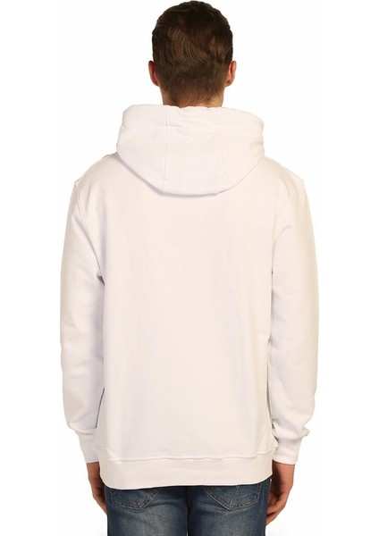 Alien Cosmos Beyaz Kapüşonlu Erkek Sweatshirt Hoodie fırsatları