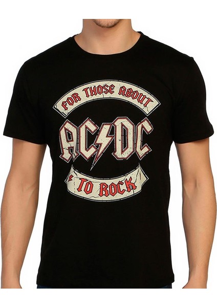 Ac/Dc Siyah Erkek T-Shirt