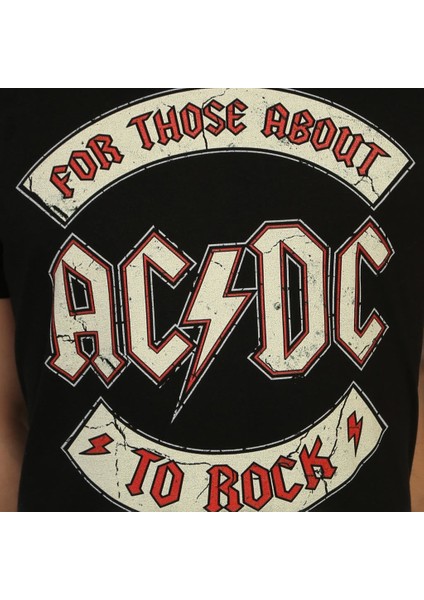 Ac/Dc Siyah Erkek T-Shirt