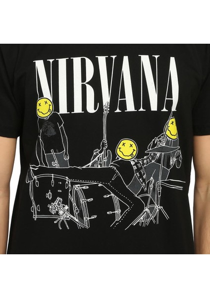 Nirvana Kurt Cobain Siyah Erkek T-Shirt