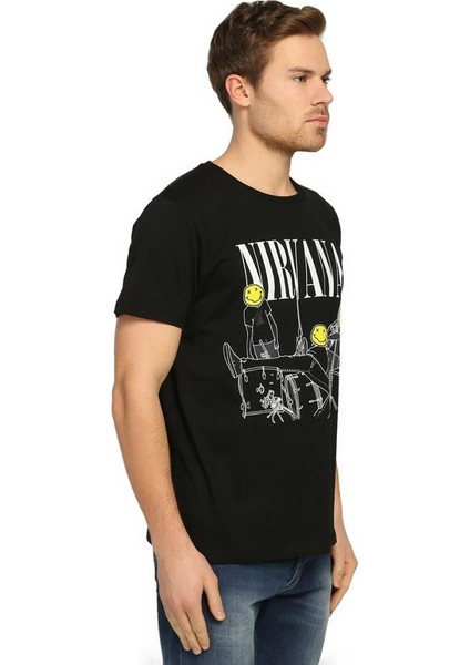 Nirvana Kurt Cobain Siyah Erkek T-Shirt